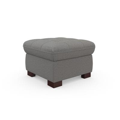 Hocker SIT & MORE "Luxor", grau, B:60cm H:41cm T:60cm, Luxus-Microfaser ALTARA NUBUCK (100% Polyester);Soft clean (98% Polyester, 2% Polyamid);Struktur fein (100% Polyester), Hocker, Polsterhocker, auch erhältlich in dem besonders leicht mit Wasser...