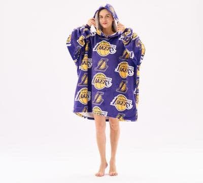 Sweet Home Collection NBA Officially Licensed Oversized Plush Sherpa-Lined Wearable Blanket