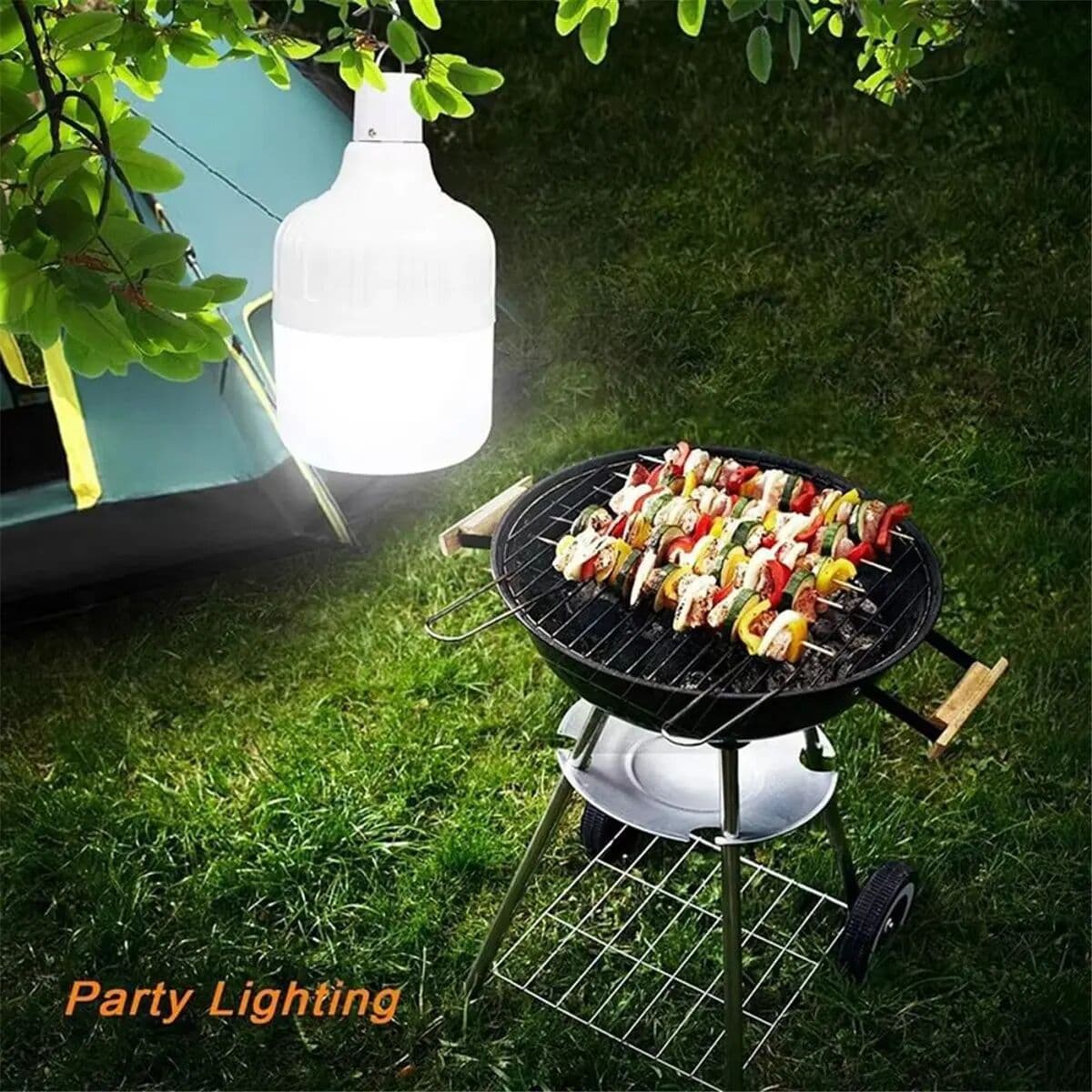 NONE ABXY Camping Lantern Dimmable LED Light Bulb 5 Lighting Modes USB Rechargeable Hanging Tent Light Lumen Emergency Lantern