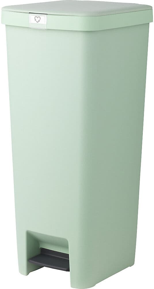 kaiserkraft Treteimer Step Up, Volumen 40 l, jadegrau