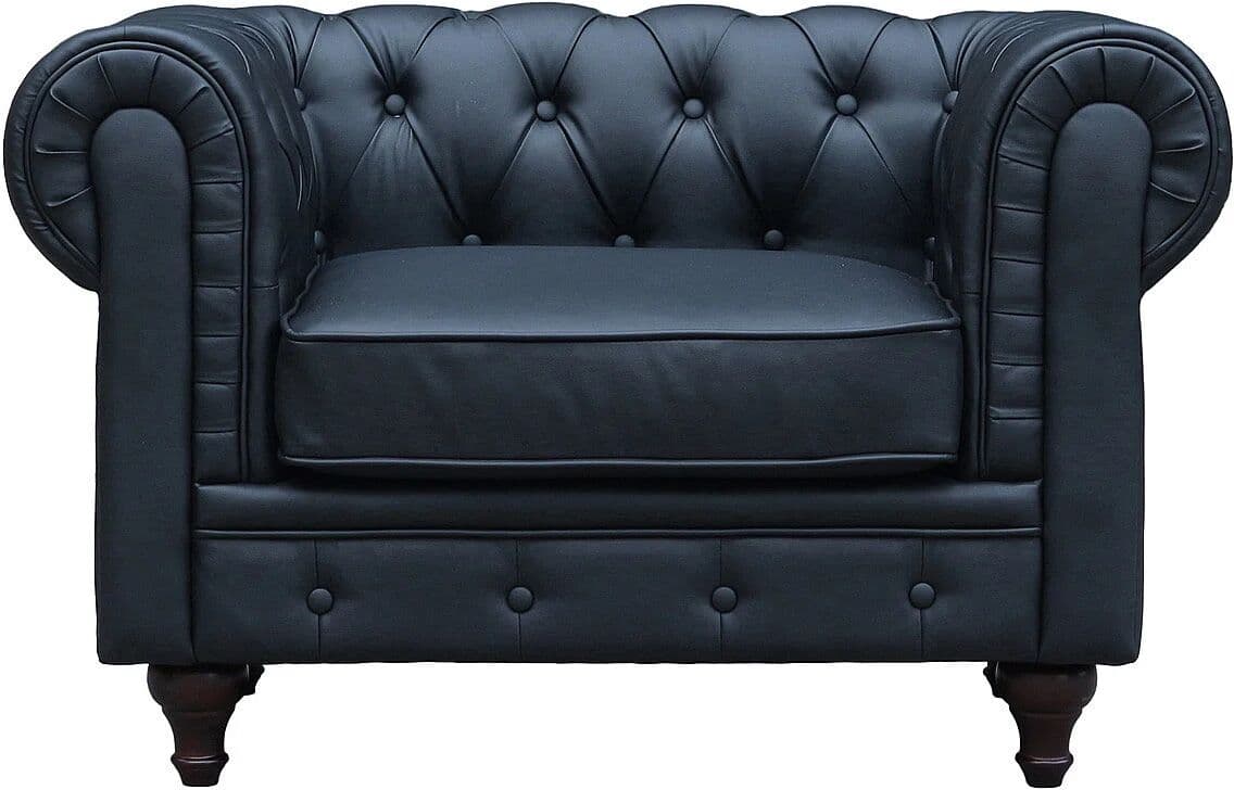 Habitat et jardin Sillón Chesterfield "Aliza" - Negro