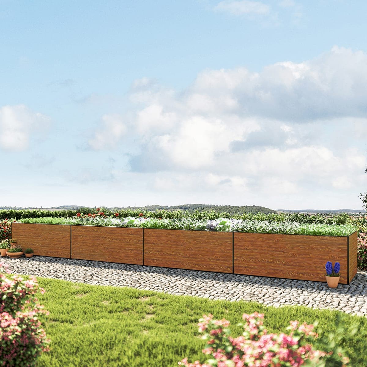 GFP 771 x 119  x 77 cm Højbed, træ-look - (GFPV00490)