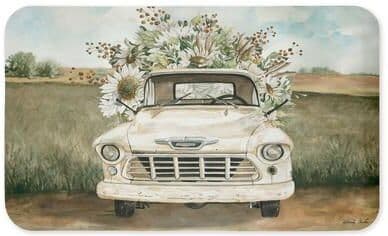 "Stupell Vintage Flower Printed Anti-Fatigue Floor Mat, 30""x18"""