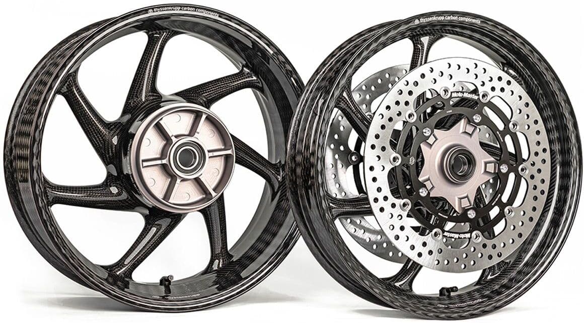 Thyssenkrupp Coppia Cerchi Carbonio Thyssen Tipo 1 Honda Cbr 1000 Rr Sp2 2017-2019