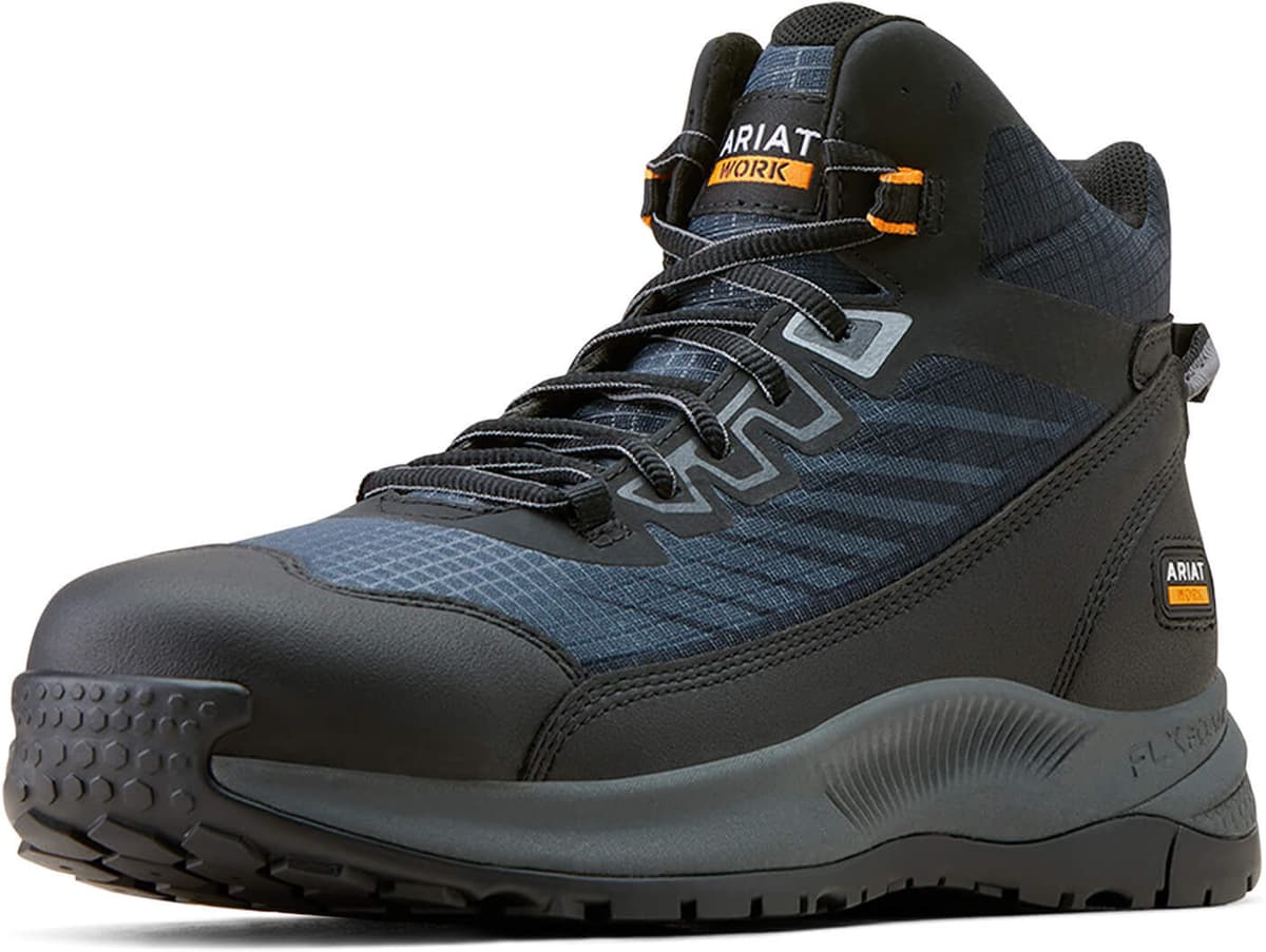 Men's Outpace Shift Mid Composite Toe Work Shoe Safety Shoes in Dark Shadow, Size: 13 D / Medium by Ariat