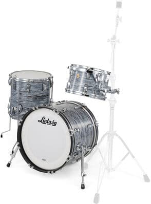 Ludwig Legacy Mahogany Jazz. Blue Oy. Vintage Blue Oyster