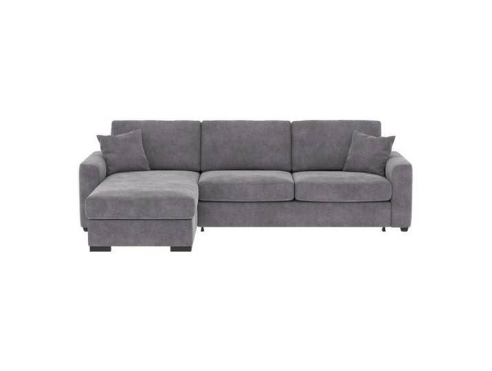 Canapé d'angle convertible pack standard NICARAGUA tissu bella gris souris