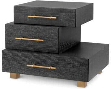Eichholtz Evendale sängbord charcoal oak