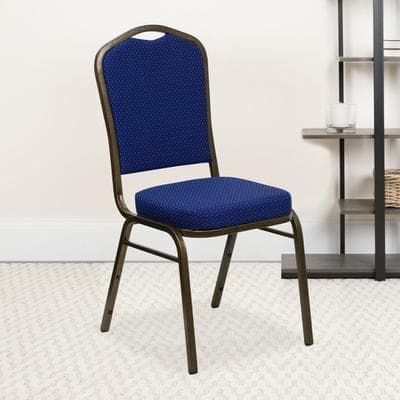 Lancaster Home "4 Pack Crown Back Stacking Banquet Chair - 20.25""D x 17.25""W x 38""H"