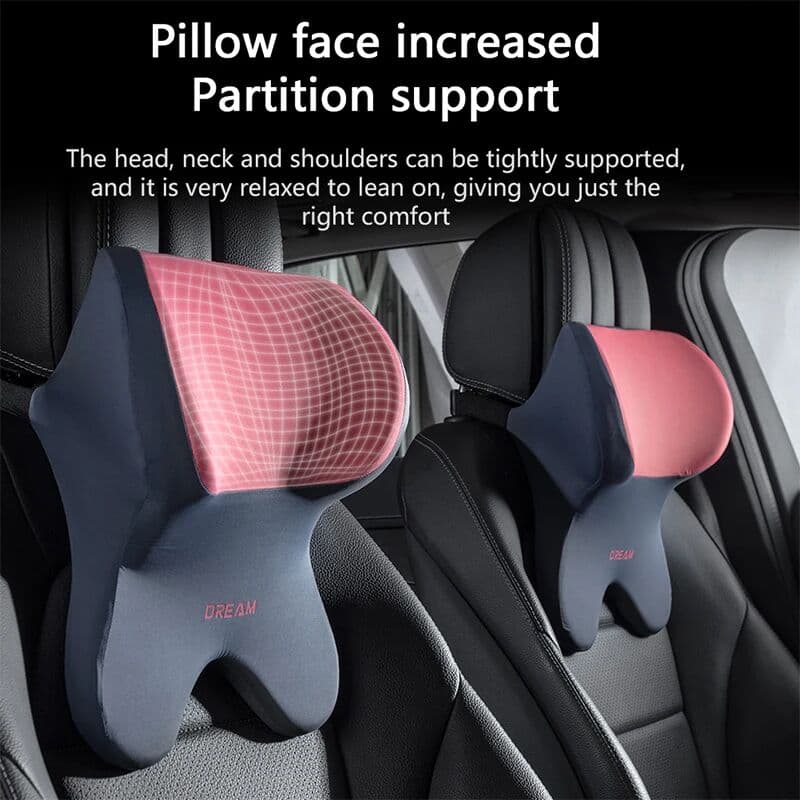 LIVIAUTOLIFE Car Lumbar Support Headrest Neck Pillow Support Universal Soft Neck Pillows Cushion Car Memory Foam Lumbar Pillow Back Support