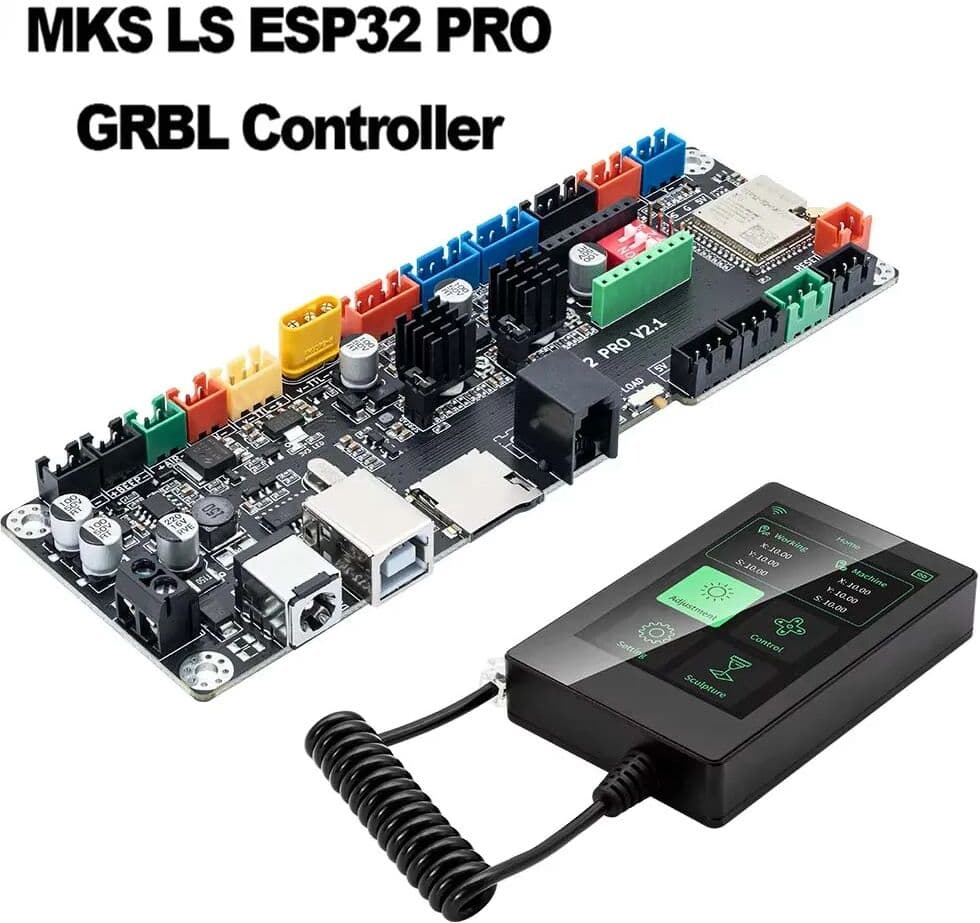SCULPFUN Makerbase MKS LS ESP32 PRO Motherboard GRBL Controller Support WIFI Bluetooth Screen Upgrade DLC32 for CNC Laser Engraver Parts