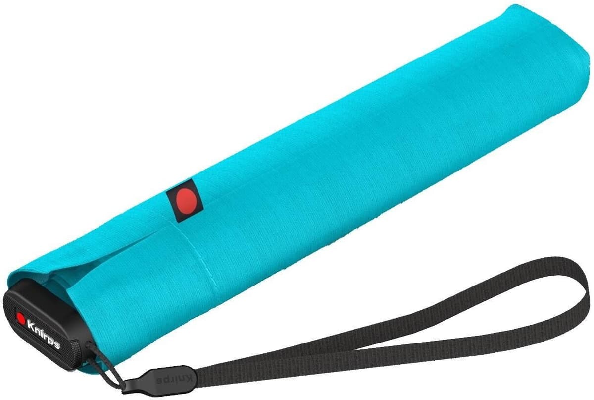 Taschenregenschirm KNIRPS "US.050 Ultra Light Manual", blau (hellblau), B:50cm T:49cm Ø:90cm, Regenschirme, Taschenregenschirm hellblau Einheitsgröße