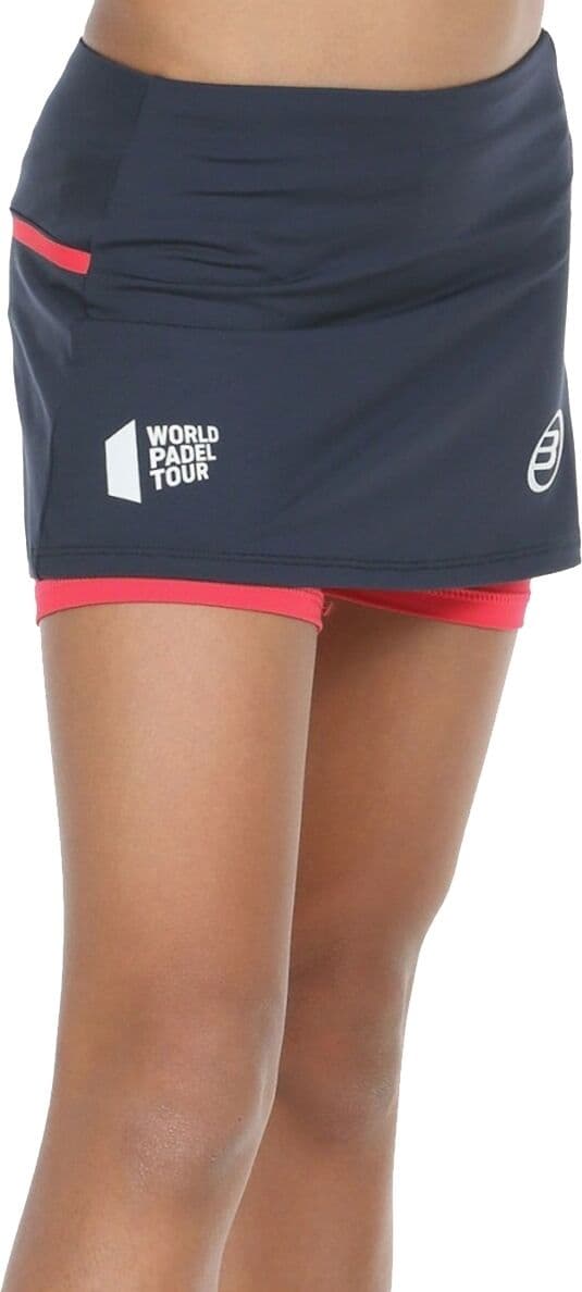 Bullpadel Resoba Skirt WPT Girl Navy Blue, 140