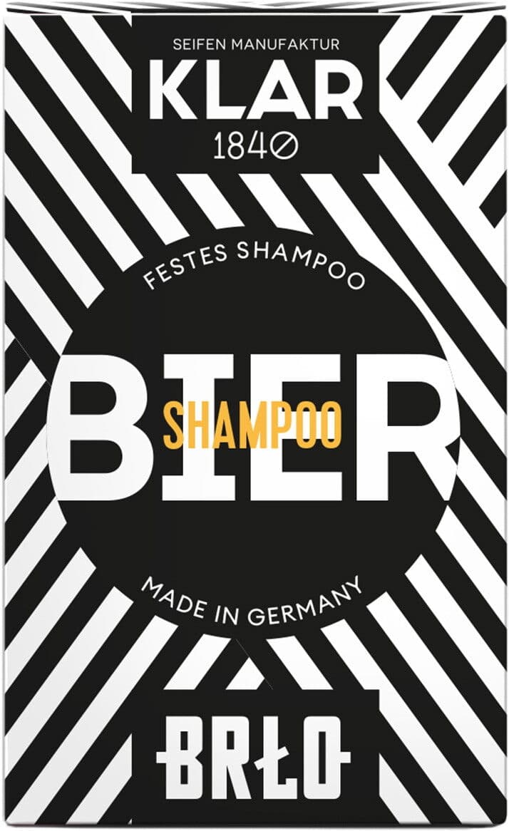 100g KLAR Festes Biershampoo Klar Seifen X BRLO