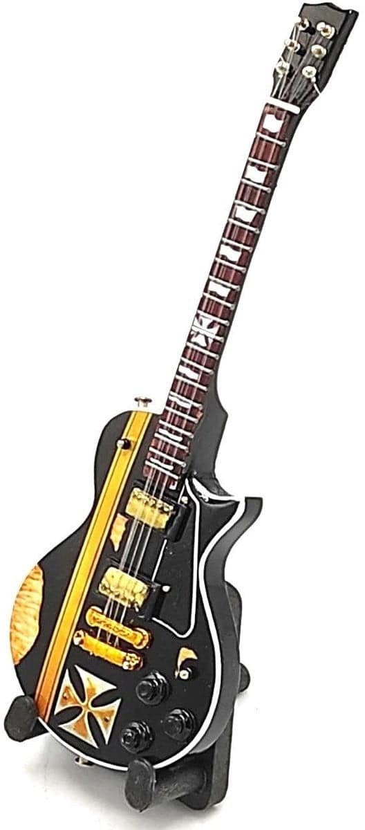 Miniatuur replica Gibson Les Paul gitaar van James Hetfield Metallica, 15 cm