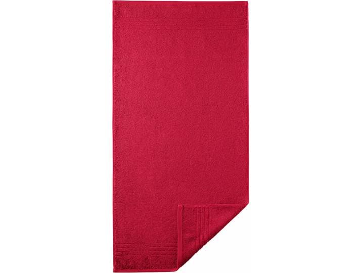 Badetücher EGERIA Madison , rot, B:70cm L:140cm, Walkfrottee, Obermaterial: 100% Baumwolle, Handtücher, Badetücher, Uni-Programm mit Streifenbordüre, reine Baumwolle, Topseller