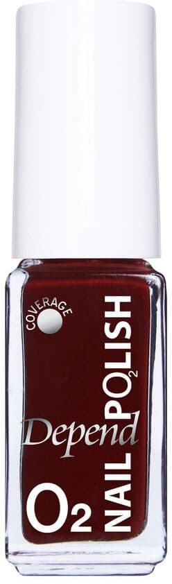 Depend Minilak O2 - A534 Dark Red  Minilak O2 Neglelakk Negler Skjønnhet