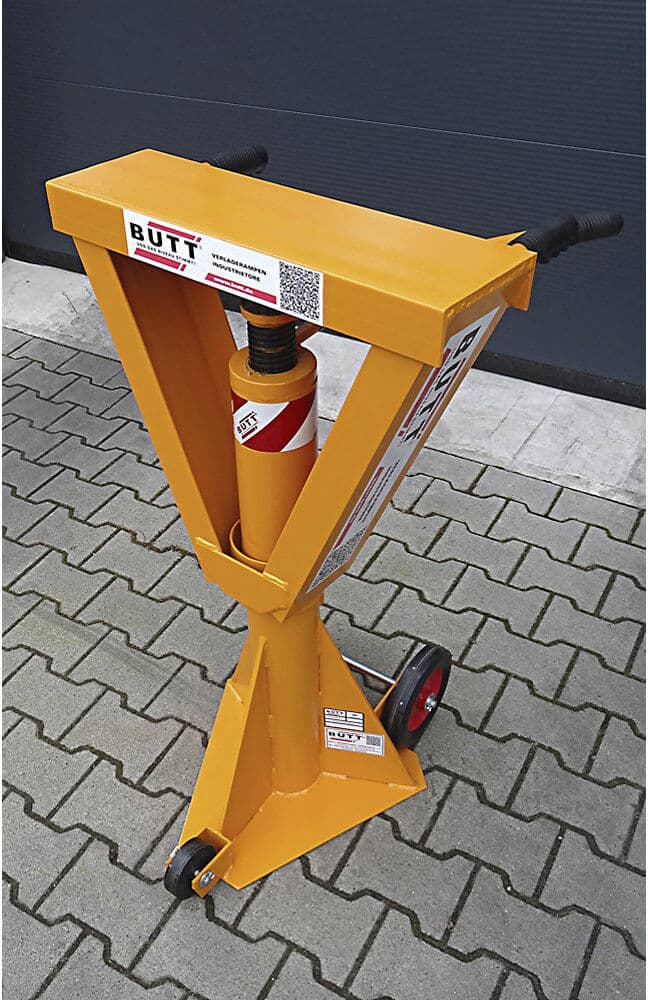 kaiserkraft Verladestütze für Sattelauflieger, Tragfähigkeit 25 t, Auflagefläche-LxB 500 x 200 mm