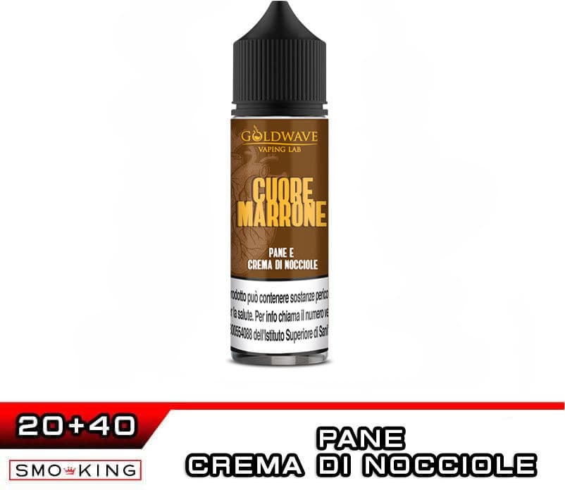 Goldwave CUORE MARRONE Aroma Shot 20 ml  Biscotto Crema di Nocciola