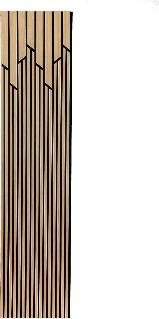 Vente-unique Panneau mural acoustique - Finition bois naturel clair - Pack de 3,17 m² - Lot de 2 pièces - NAVIA