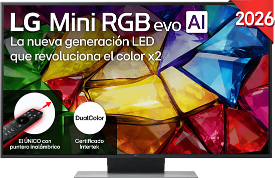 TV RGB Mini LED 50" - LG 50MRGB87B6B, UHD 4K, Procesador Inteligente α8 AI Processor 4K Gen3, Smart TV, DVB-T2 (H.265), Negro