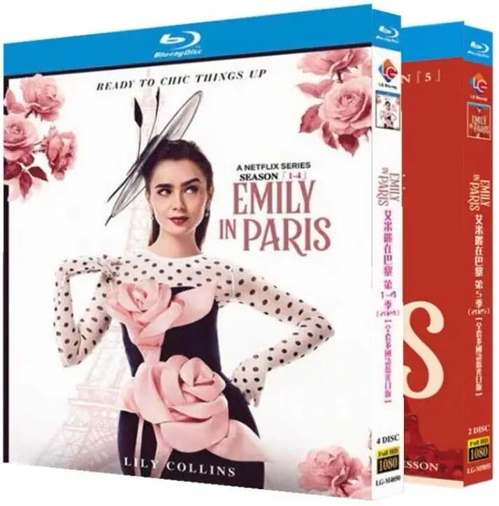 NONE Emily in Paris Seasons 1-5 Blu-ray High Definition TV Series BD Discs Box Set