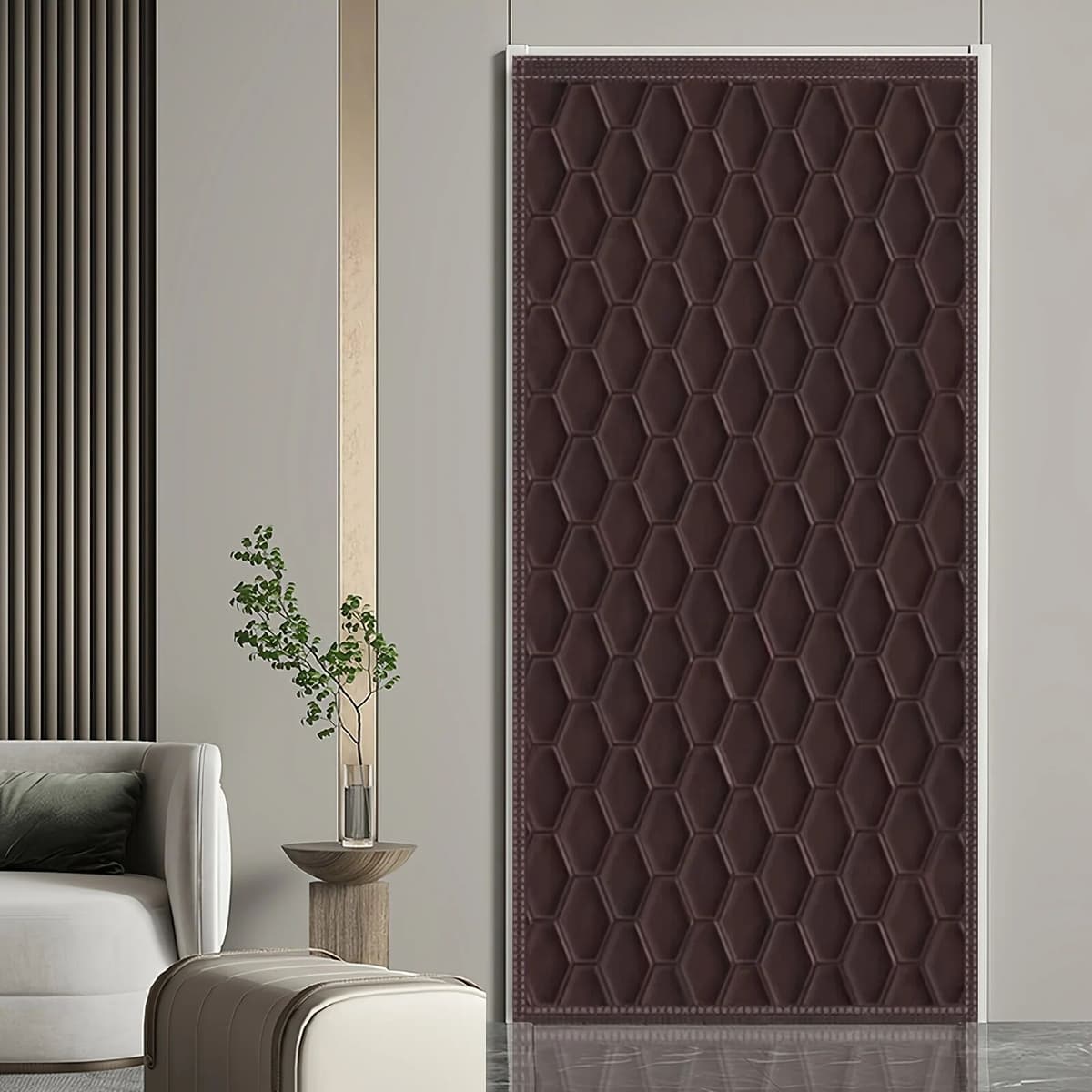 NONE Winter Home Door Curtains Are Soundproof and Cold Resistant, Providing Privacy and Warmth for Families in A Modern Style