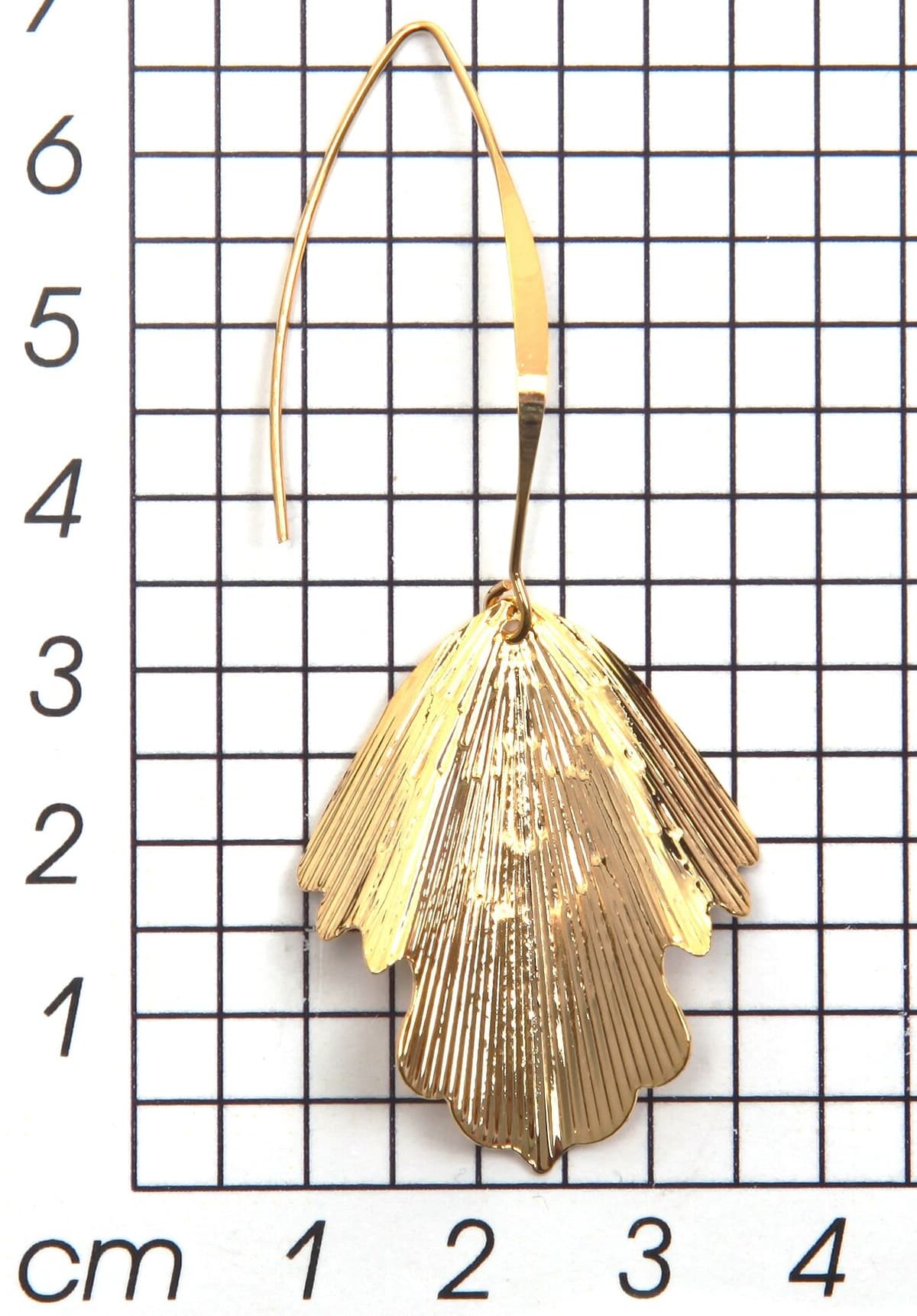 Paar Ohrhaken FIRETTI "Ohrschmuck Blatt hängend lang", gold (gelbgoldfarben), Ohrringe, Damen, Metall, Paar Ohrhaken gelbgoldfarben Metall