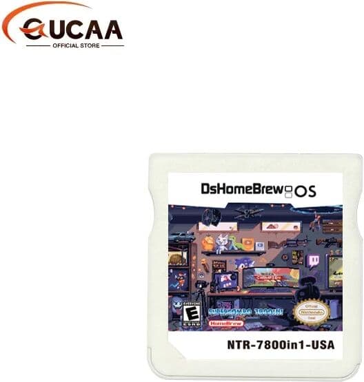 QUCAA Multi-game card 7800 in 1 For DS NDS 3DS 3DS NDSL Game Cartridge Card Video Game Simulation GBA GBC FC MD Arcade GB