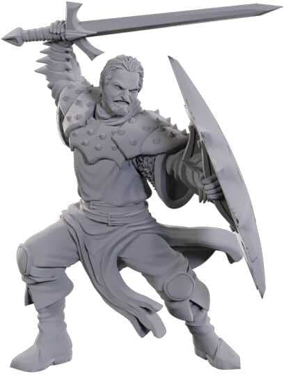 Wiz Kids LLC D;D Nolzur’s Marvelous Miniatures Dragon Army Soldier, Unpainted Miniature for Dungeons & Dragons Tabletop Adventures