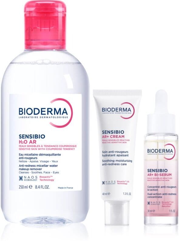 Bioderma Sensibio AR+ ensemble pour peaux sensibles sujettes aux rougeurs