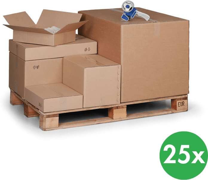 B2B Partner Kartónová krabica s klopami, 400x300x300 mm, 5-vrstvová lepenka, balenie 25 ks