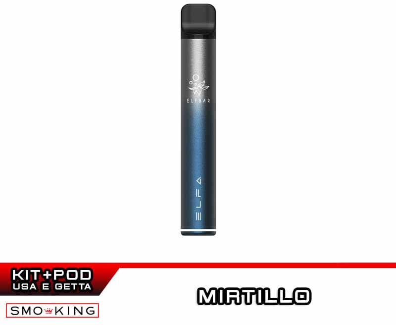 Elfbar ELFA Kit TWILIGHT BLUE Batteria Ricaricabile 500mAh + Pod BLUEBERRY