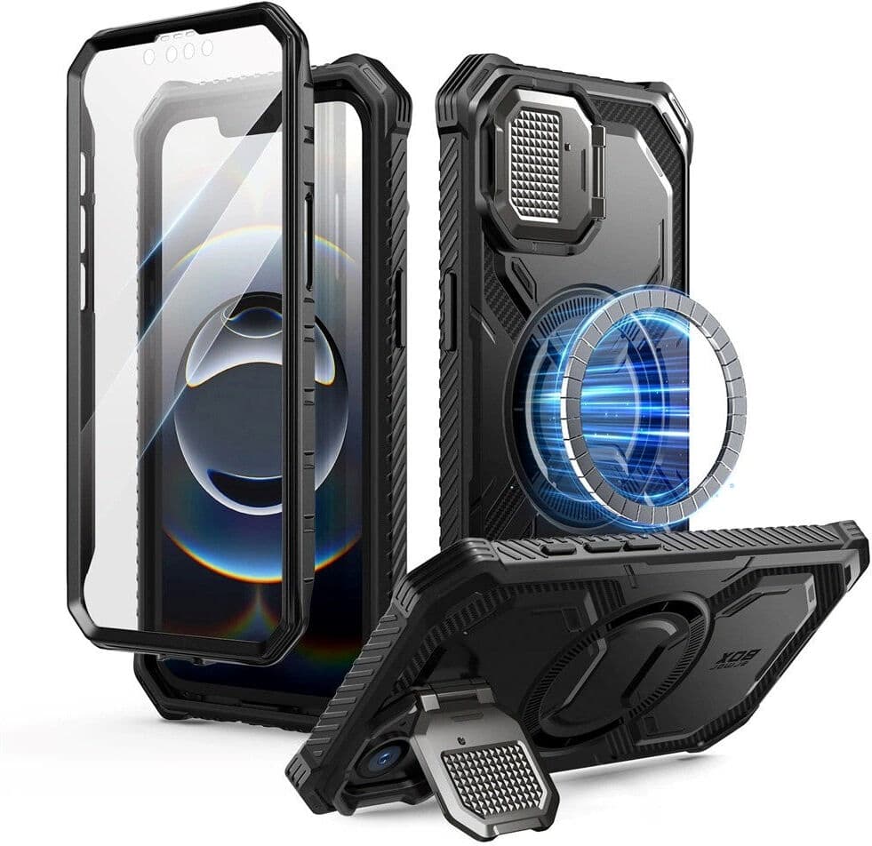 iPhone 17e / 16e Supcase IBLSN Armorbox Cover - MagSafe Kompatibel - Sort