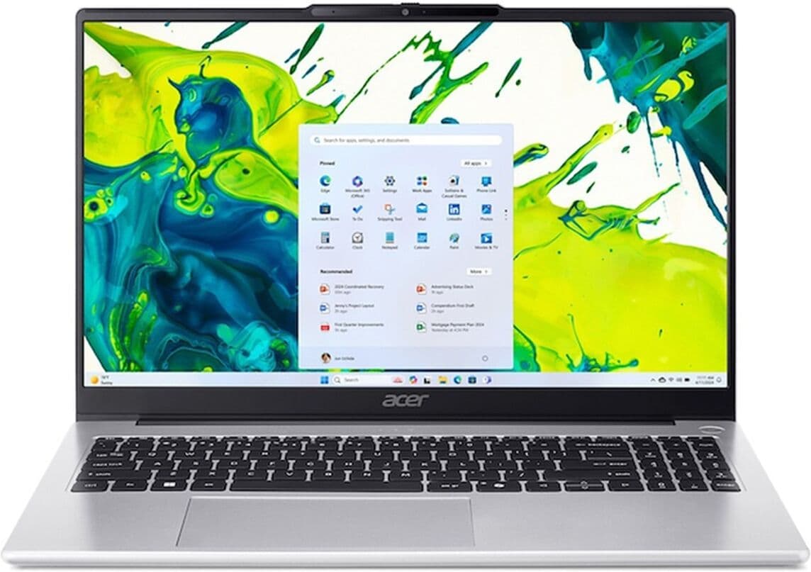 Acer Portátil Aspire Lite 15 AL15-45P-R5C8, Ryzen 7 5825U, 8GB, 512GB SSD, 15,6" , W11. Plata