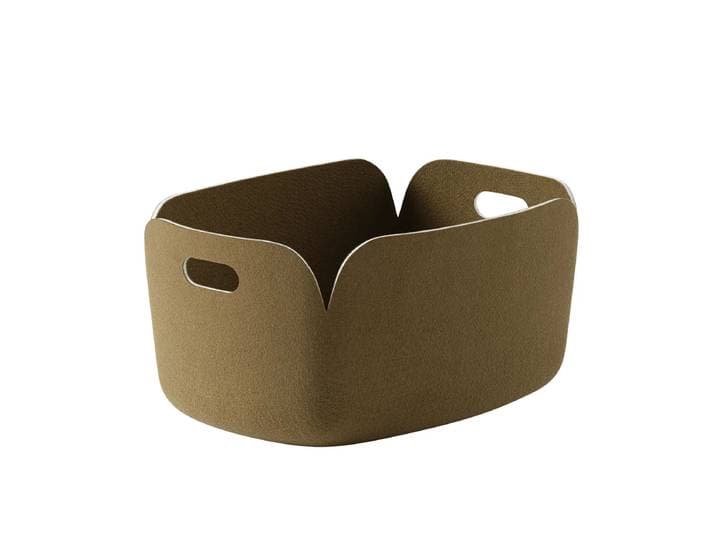 Muuto - Restore Aufbewahrungskorb 48 x 35 cm, braun-grün