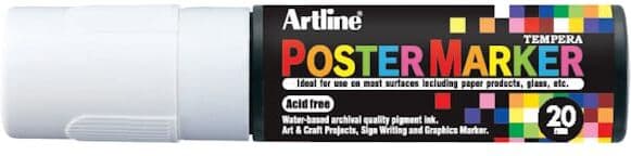 Poster Marker Artline 20 mm vit 6st
