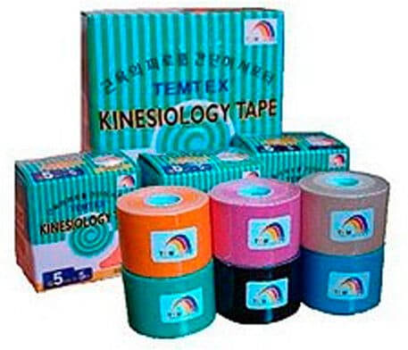 Pack Poupo - 24 Rolos Banda neuromuscular Temtex Kinesiology Tape BKT-05 5cm X 5m