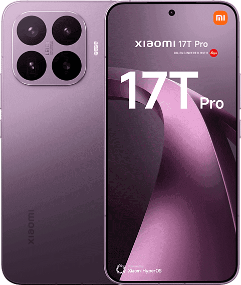 REACONDICIONADO Seminuevo Excelente Xiaomi 17T Pro, Morado, 512 GB, 12 GB RAM, 6.83" pOLED, MediaTek Dimensity 9500, 7000 mAh