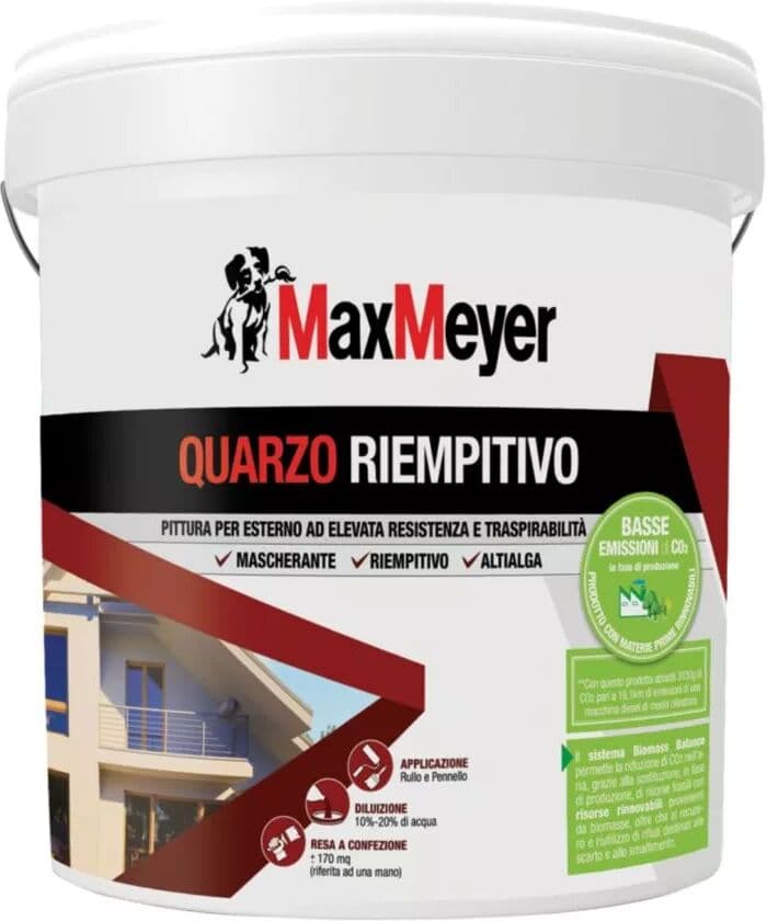Max Meyer PITTURA QUARZO RIEMPITIVO ANTIALGA 4 LT