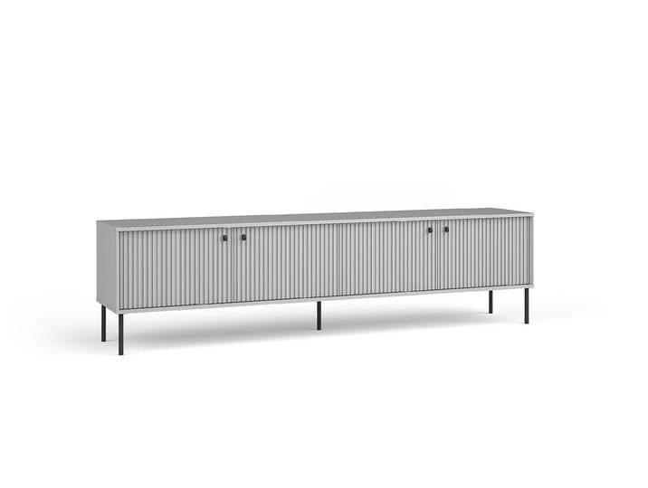 Masseno TV-Schrank NIMB 207 cm Fernsehschrank mit 4 Türen TV-Lowboard für Wohnzimmer Modern 207x40,5x54,8 cm Grau
