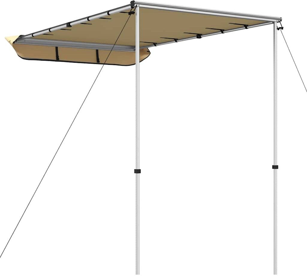 vidaXL Auvent de camping-car et caravane 1,8x2,5x2,15 m Beige