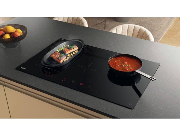 Whirlpool WTX8015DCF Zwart Ingebouwd 80 cm Inductiekookplaat zones 4 zone(s)