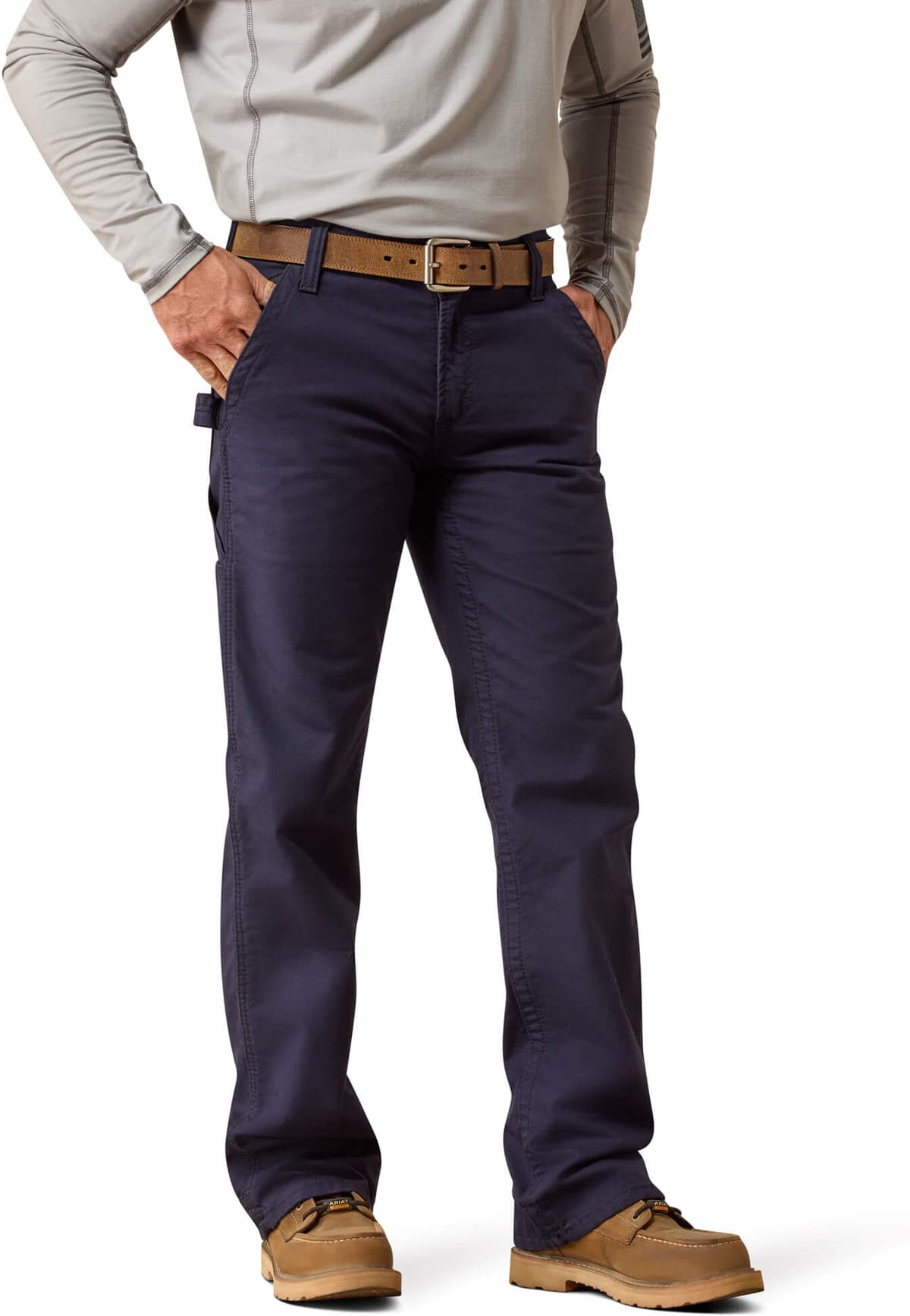 Men's Flame-Resistant M4 Relaxed Workhorse Boot Cut Pant in Navy, Size: 44 X 36 by Ariat