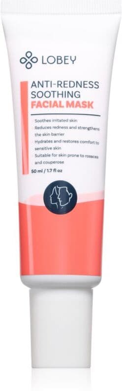 Lobey Anti-Redness Soothing masque apaisant visage contre les rougeurs du visage 50 ml