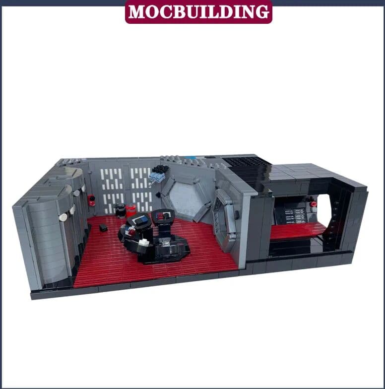 MOCBUILDING MOC Star Movie Corridor Conference Room Series Model Building Block Assembly Container Overpass Collection Toy Gift Set