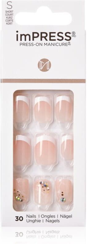 Kiss imPRESS Short False Nails self-adhesive My Worth 30 pc