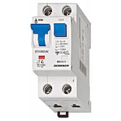 Schrack LS-FI-Schalter, Kennlinie B, 25A, 30mA, 1+N, Typ A (BO618625--)