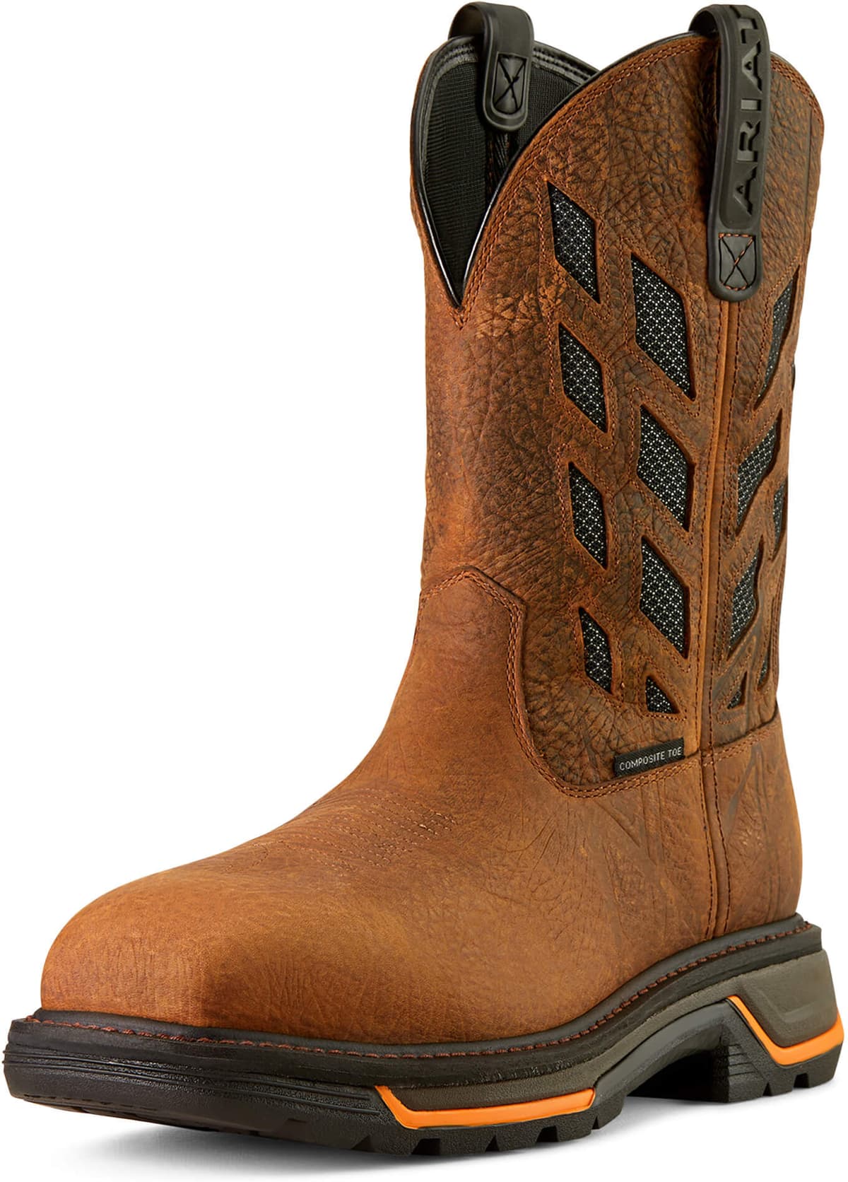Men's Big Rig Tread VentTEK Composite Toe Work Boots in Earth Graphite, Size: 7 EE / Wide by Ariat