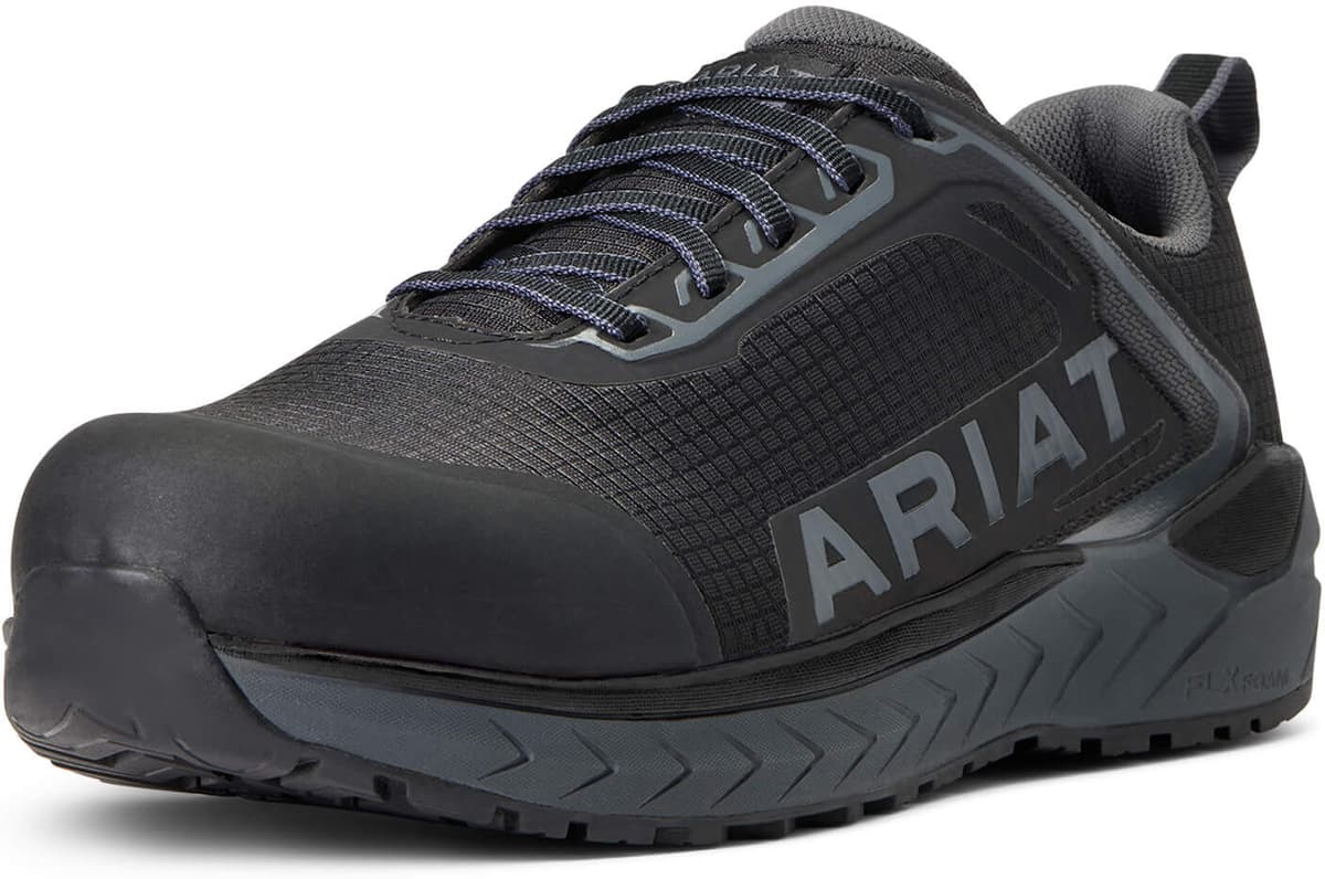 Men's Outpace™ Composite Toe Safety Shoes in Black, Size: 15 D / Medium by Ariat